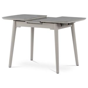 Jídelní stůl MEDININ typ 2, šedý mramor/šedý vysoký lesk obraz
