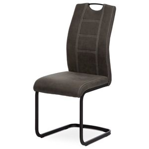 Jídelní židle ELLSWORTH, šedá látka/černý lak obraz