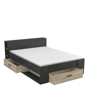 RAWAL postel 140 x 190 cm, dub kronberg/asfalt obraz
