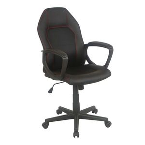 Kancelářská židle PISUERGA, černá/červená obraz