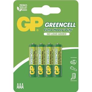 Zinková baterie GP Greencell AAA (R03), 4 ks obraz