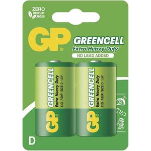Zinková baterie GP Greencell D (R20), 2 ks obraz