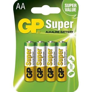 Alkalická baterie GP Super AA (LR6), 4 ks obraz