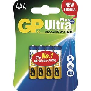 Alkalická baterie GP Ultra Plus AAA (LR03), 4 ks obraz