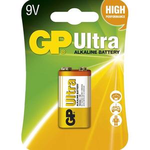 Alkalická baterie GP Ultra 9V (6LF22), 1 ks obraz