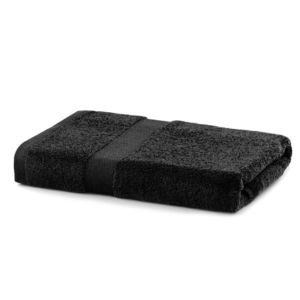 Bavlněný ručník DecoKing Maria černý, velikost 70x140 obraz