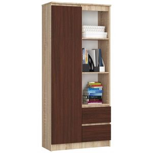 Ak furniture Skříň Rexa 80 cm dub sonoma/wenge obraz