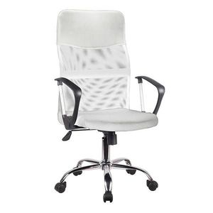 Kancelářská židle Mizar 2501 white/chrome obraz