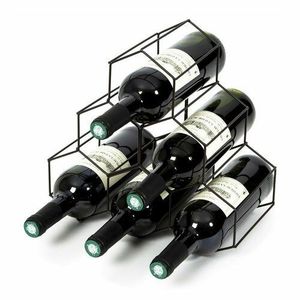 Compactor Stojan pro 6 lahví vína, 28 x 28 x 4, 5 cm, matná ocel obraz