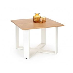 HALMAR Odkládací stolek Sor dub zlatý/bílá obraz