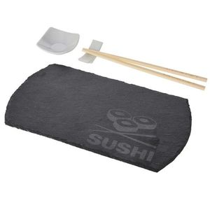 DekorStyle Servírovací sada na sushi šedá 4-dílná obraz
