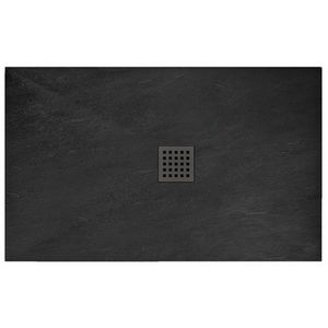 REA Sprchová vanička Black Rock 80x120 cm černá obraz