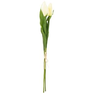 Umělá kytice tulipánů krémová, 50 cm obraz