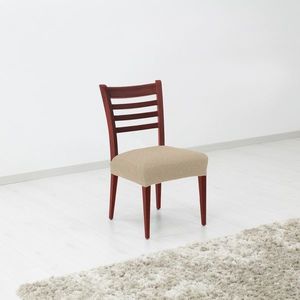 Forbyt Napínací potah na sedák židle Denia smetanová, 45 x 45 cm, sada 2 ks obraz