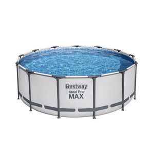 Bestway Nadzemní bazén Steel Pro MAX, šedá, pr. 396 cm, v. 122 cm obraz