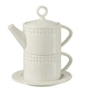 Bílý keramický Tea for One Hella White - 18*16*22 cm 34643 obraz