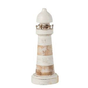Dřevěná dekorace maják Lighthouse Alabasia Wood M - Ø10*25cm 10749 obraz