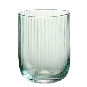 Mentolová sklenička na vodu s vroubkováním Ralph - Ø7*9cm / 260ml 30630 obraz