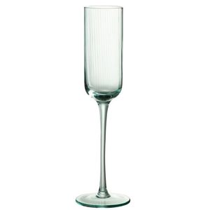 Mentolová sklenička na šampaňské s vroubkováním Ralph - Ø7*26cm / 180ml 30632 obraz