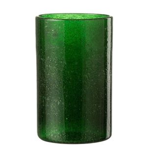 Zelená sklenička s bublinkami Long Drink Lisboa - Ø8*13cm / 500ml 21695 obraz