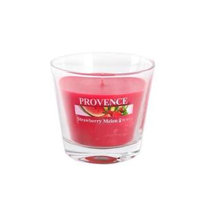 Provence Vonná svíčka ve skle 35 hodin jahoda a meloun obraz
