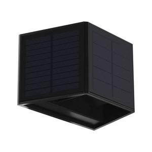 LED Solární nástěnné svítidlo WINGS LED/2W/3, 2V 3000K IP54 černá obraz