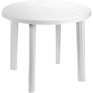 Plastový stůl TONDO, bílý obraz