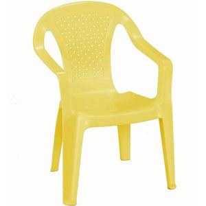 Dětská plastová židlička, žlutá obraz