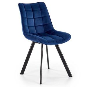 Židle W132 tmavě modrá nohy černé obraz