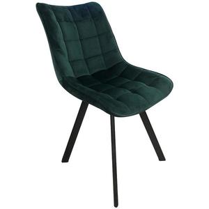 Židle W132 zelená nohy černé obraz