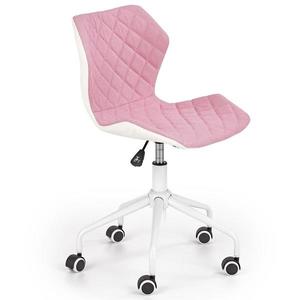 Otáčecí Židle Matrix 3 růžová/bílá obraz