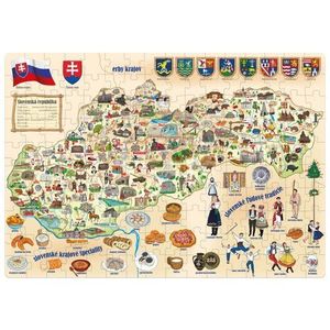 Popular Puzzle Mapa Slovenska, 160 dílků obraz