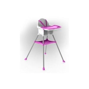 DOLONI Dětská jídelní židlička bílo-fialová obraz