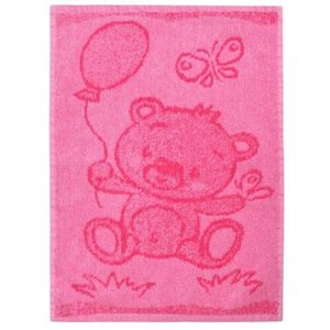 Profod Dětský ručník Bear pink, 30 x 50 cm obraz