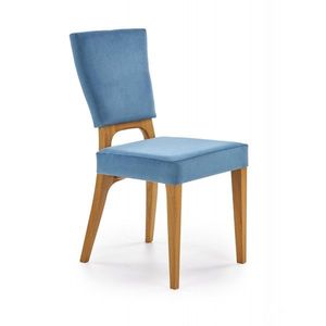 HALMAR Jídelní židle Natys dub medový/modrá obraz