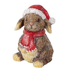 Dekorace vánočního králíka - 10*8*12 cm 6PR3494 obraz