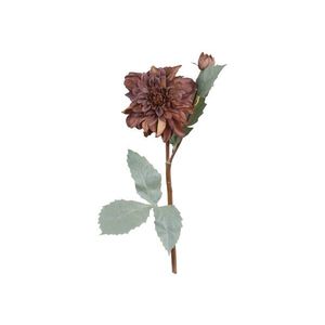 Dekorace umělá květina Jiřina Dahlia mocca - 50 cm 39053420 (39534-20) obraz