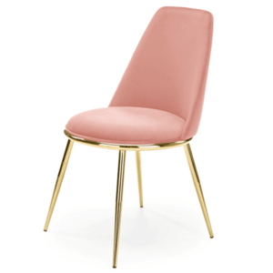 Jídelní židle SCK-460 růžová/zlatá obraz