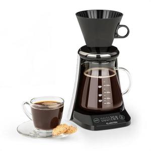 Klarstein Craft Coffee, kávovar, váha, časovač, nástavec s filtrem, 600 ml, černý/bílý obraz