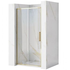 Posuvné sprchové dveře Rea Rapid 110 zlaté obraz