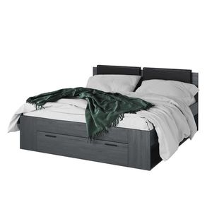 ZANDER postel 180x200 cm, dub carbon obraz