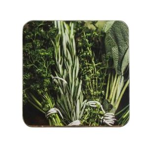 6ks pevné korkové podtácky bylinky Herbs - 10*10*0, 4cm SCOZKD obraz