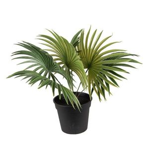 Dekorační zelená umělá rostlina palma - 43*40*33 cm 6PL0226 obraz
