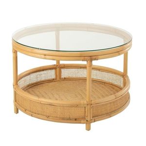 Přírodní ratanový coffee stolek Jovelyne Rattan - Ø 70*47cm 31052 obraz