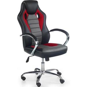 Kancelářská židle Scroll černá/červená/šedá obraz