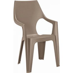 Plastová židle Dante, cappuccino, 57 x 89 x 57 cm obraz