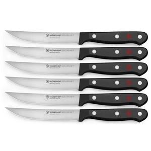 Wüsthof Wüsthof - Sada kuchyňských nožů na steak GOURMET 6 ks černá obraz