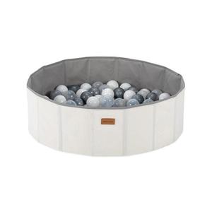 Dětský suchý bazén s míčky pr. 80 cm bílá/šedá obraz