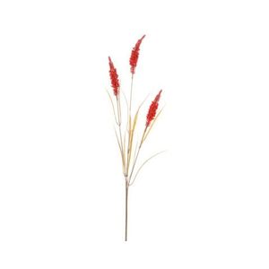 Umělá květina Větev pšenice 75 cm, oranžová obraz