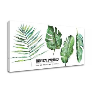 Obraz na zeď s textem Tropical paradise (moderní obrazy s textem) obraz